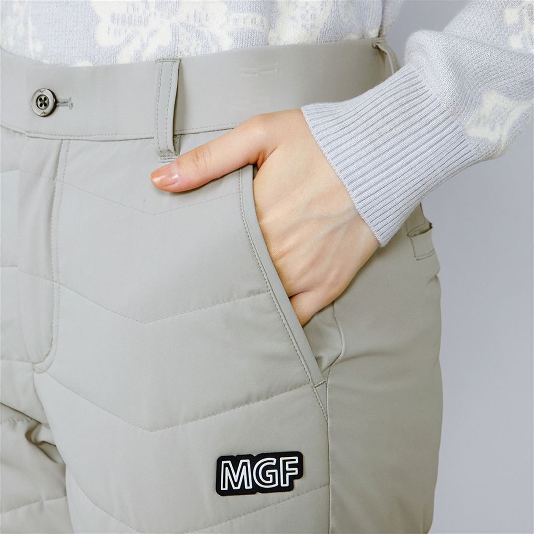 【MGFコレクション／吸湿発熱】ブレスサーモサーマルメッシュロングパンツ グレージュ S