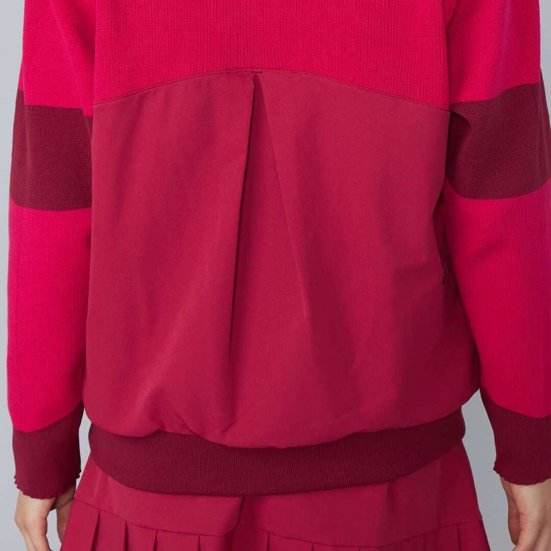 サーマルメッシュハーフジッププルオーバー ワイン XL