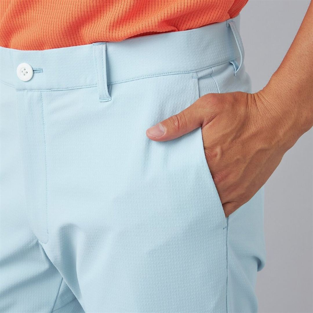 驚2ストレッチロングパンツ九分丈【驚着極伸／秒で戻るパンツ】 ウィンターブルー XL
