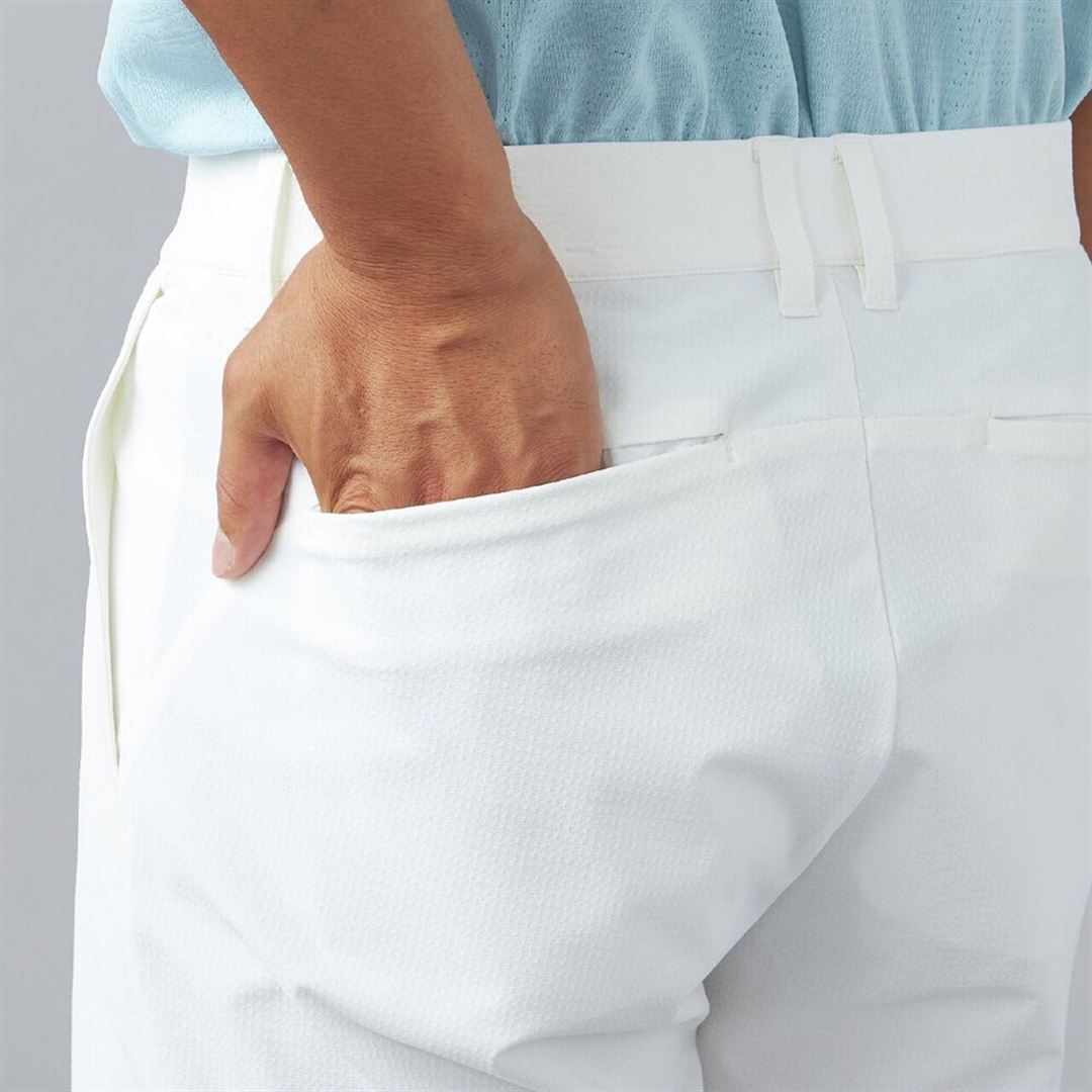 驚2ストレッチハーフパンツ ホワイト XL