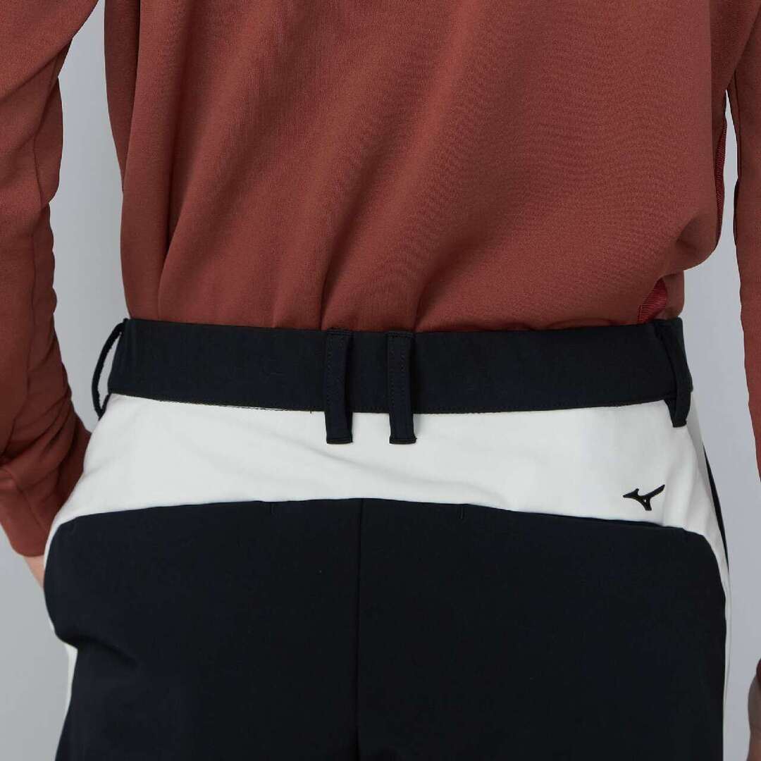 【ストレッチ／防風】ストレッチヒーローテックシールドパンツ ブラック×オフホワイト XL