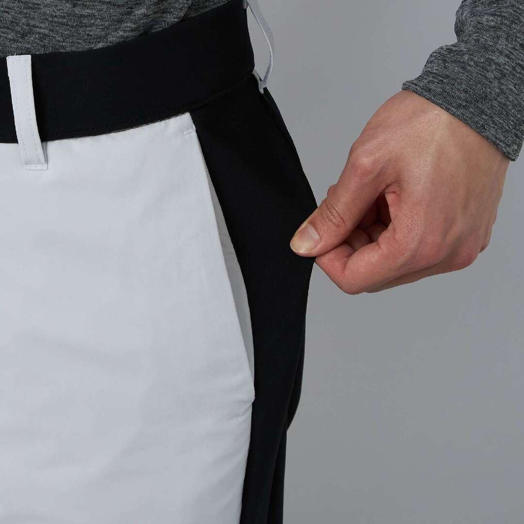 【ストレッチ／防風／吸湿発熱】ブレスサーモ中綿ストレッチヒーローテックシールドパンツ シルバーグレー×ブラック XL