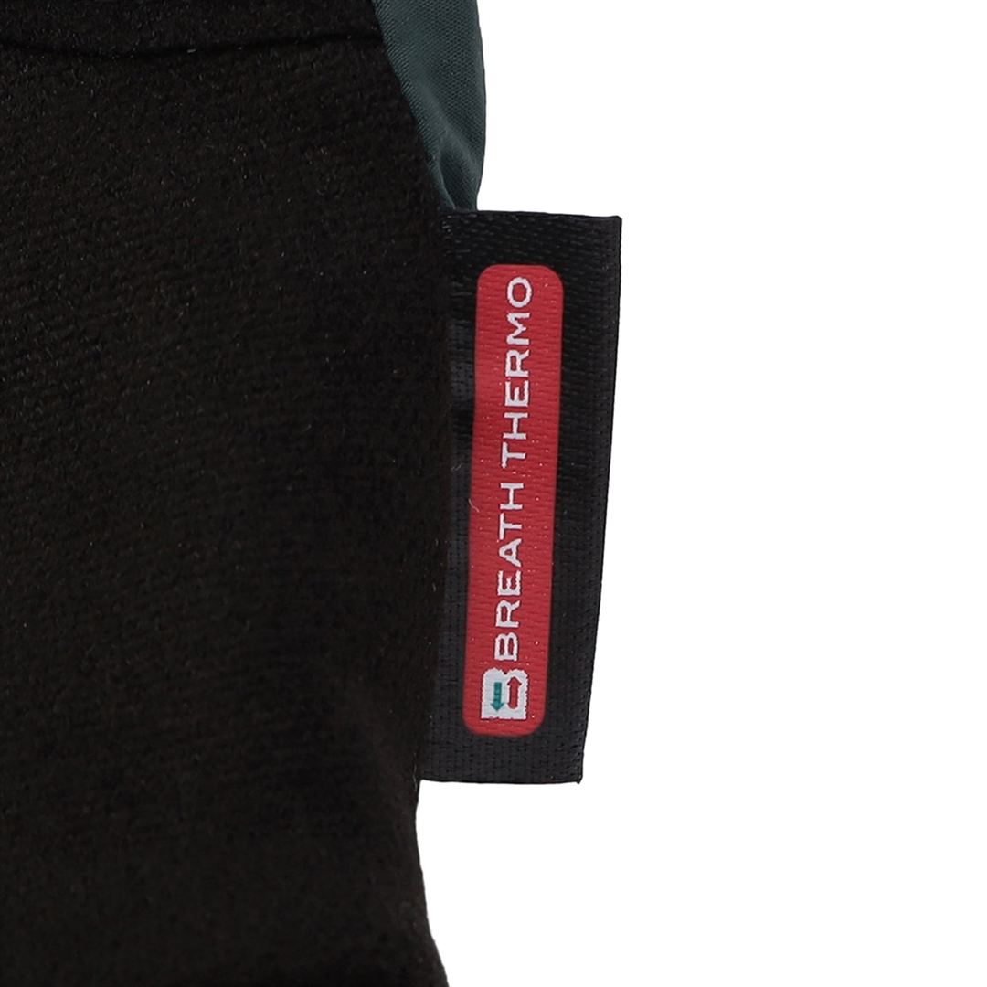 【IL BISONTE／吸湿発熱】WINDSTOPPER プロダクト 3フィンガーパデットミトン フォレストグリーン S-M