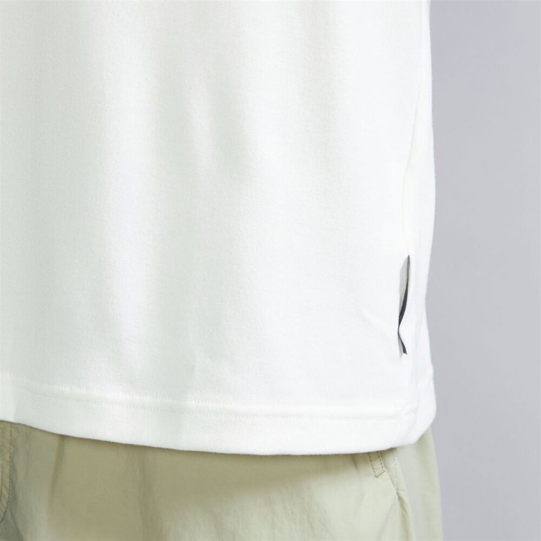 リサイクルポリエステルグラフィックロングスリーブTシャツ マシュマロホワイト M