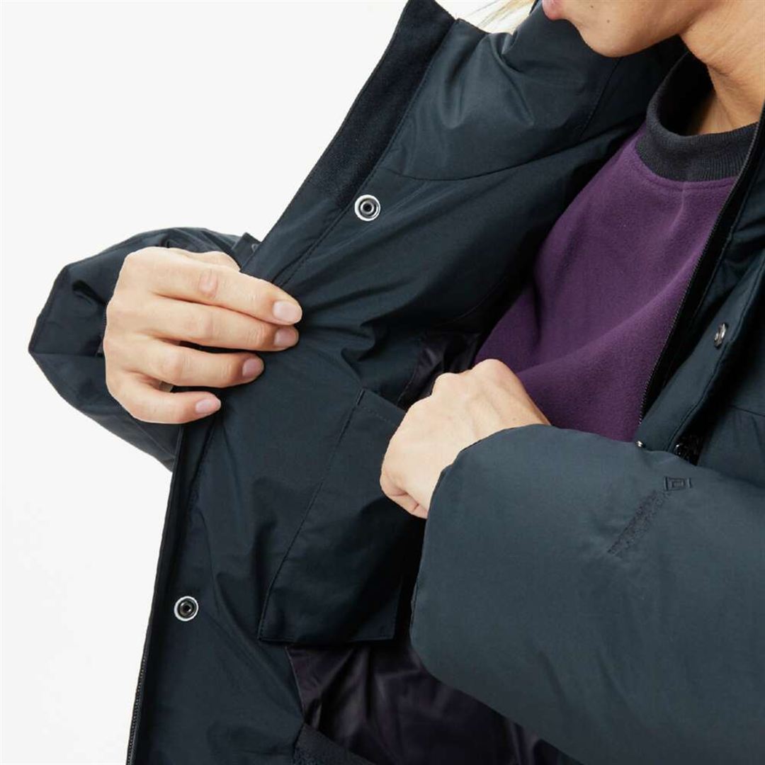 【吸湿発熱】WINDSTOPPER イエローナイフダウンジャケット ブラック M