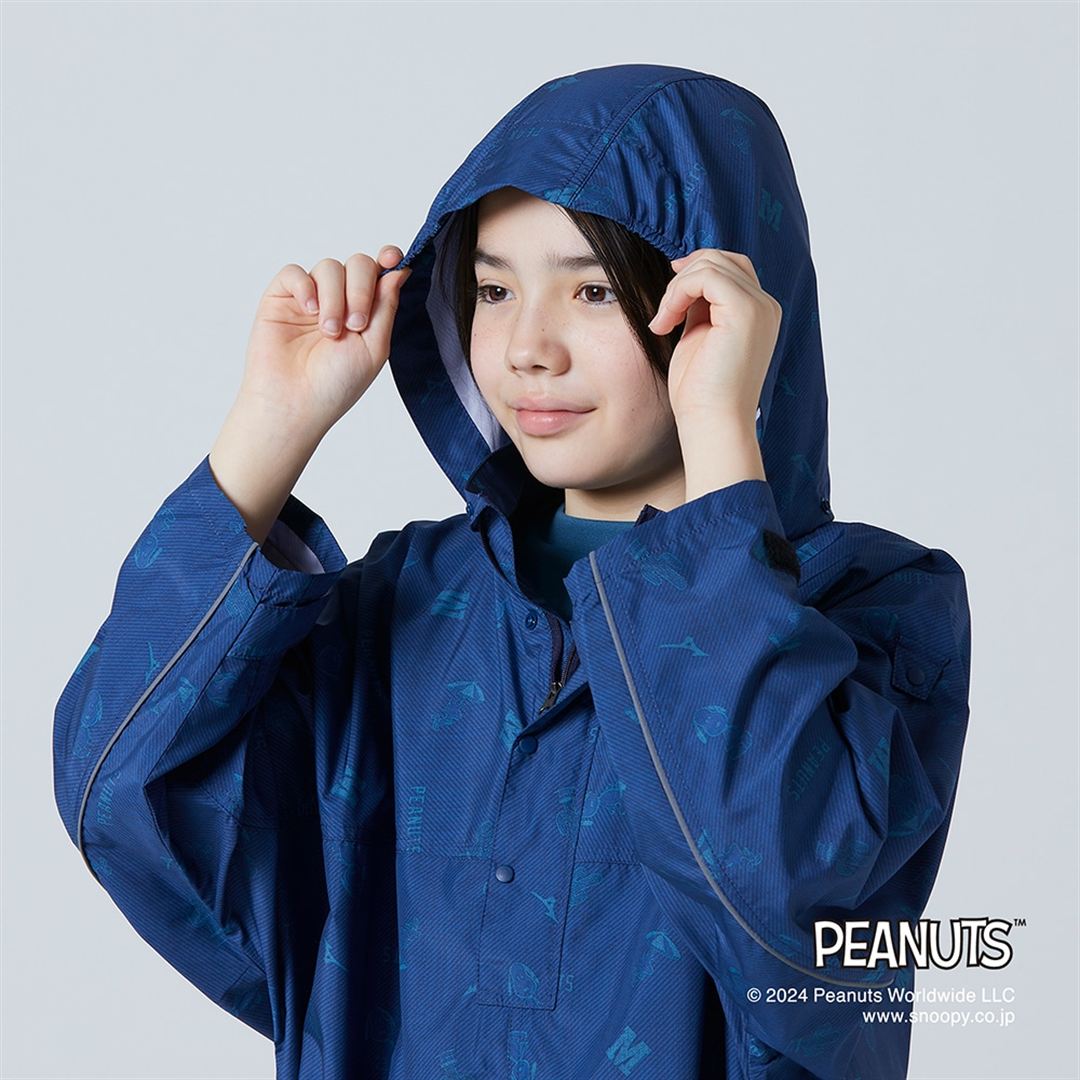 【PEANUTS】Compactウォーターリパレントコート ダークブルー JF