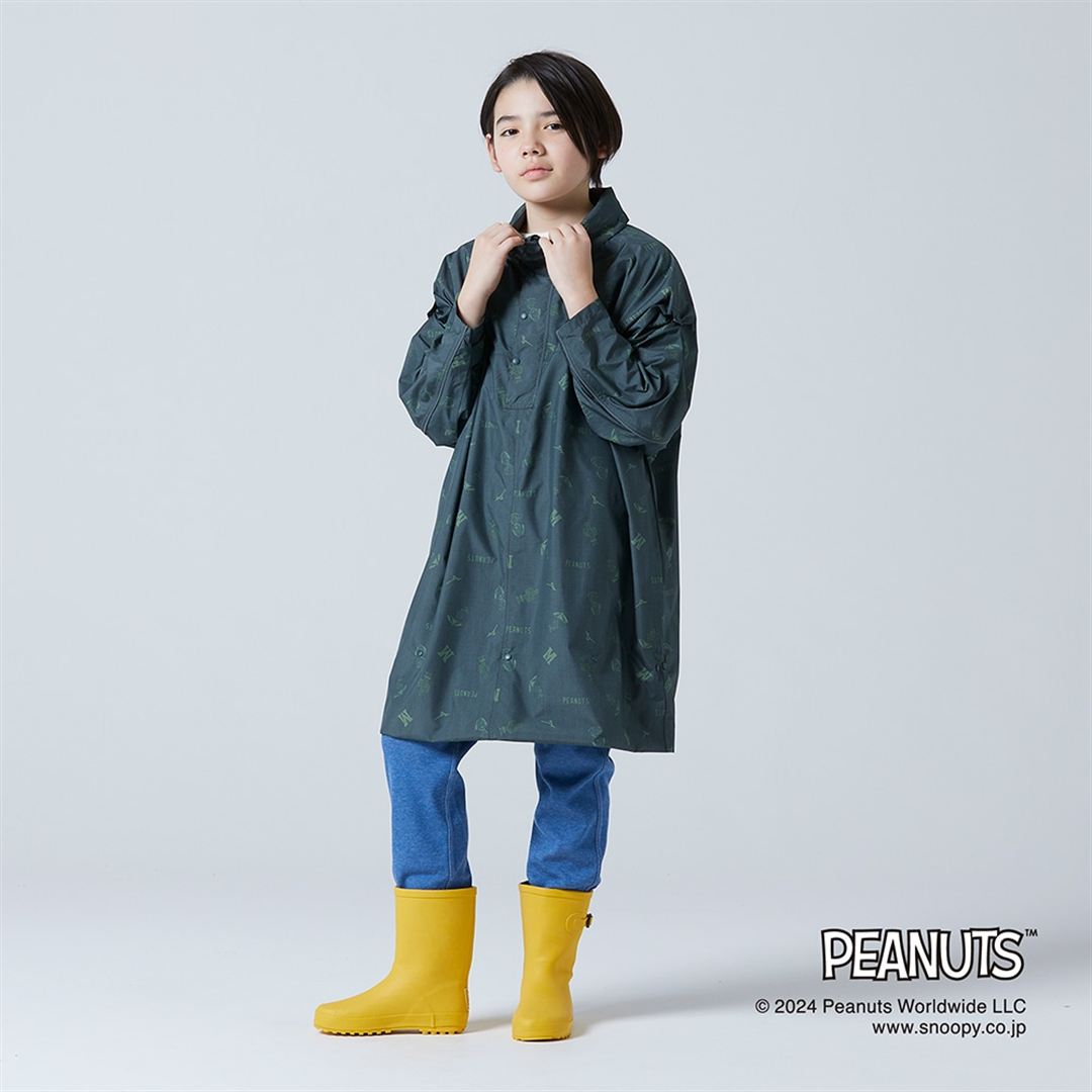 【PEANUTS】Compactウォーターリパレントコート オリーブ JF