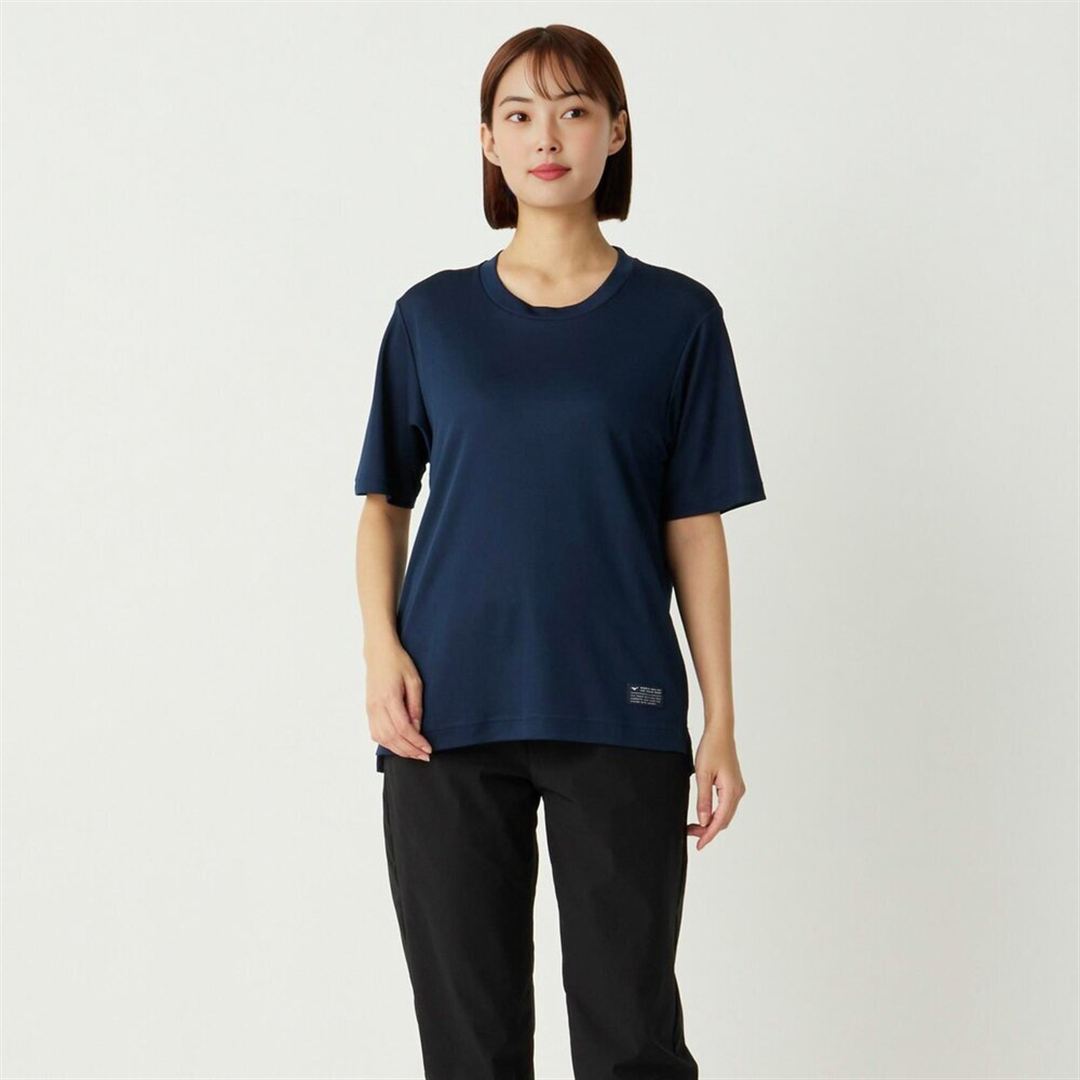 【ミズノ直営限定／接触冷感】アイスタッチTシャツ ネイビー XL