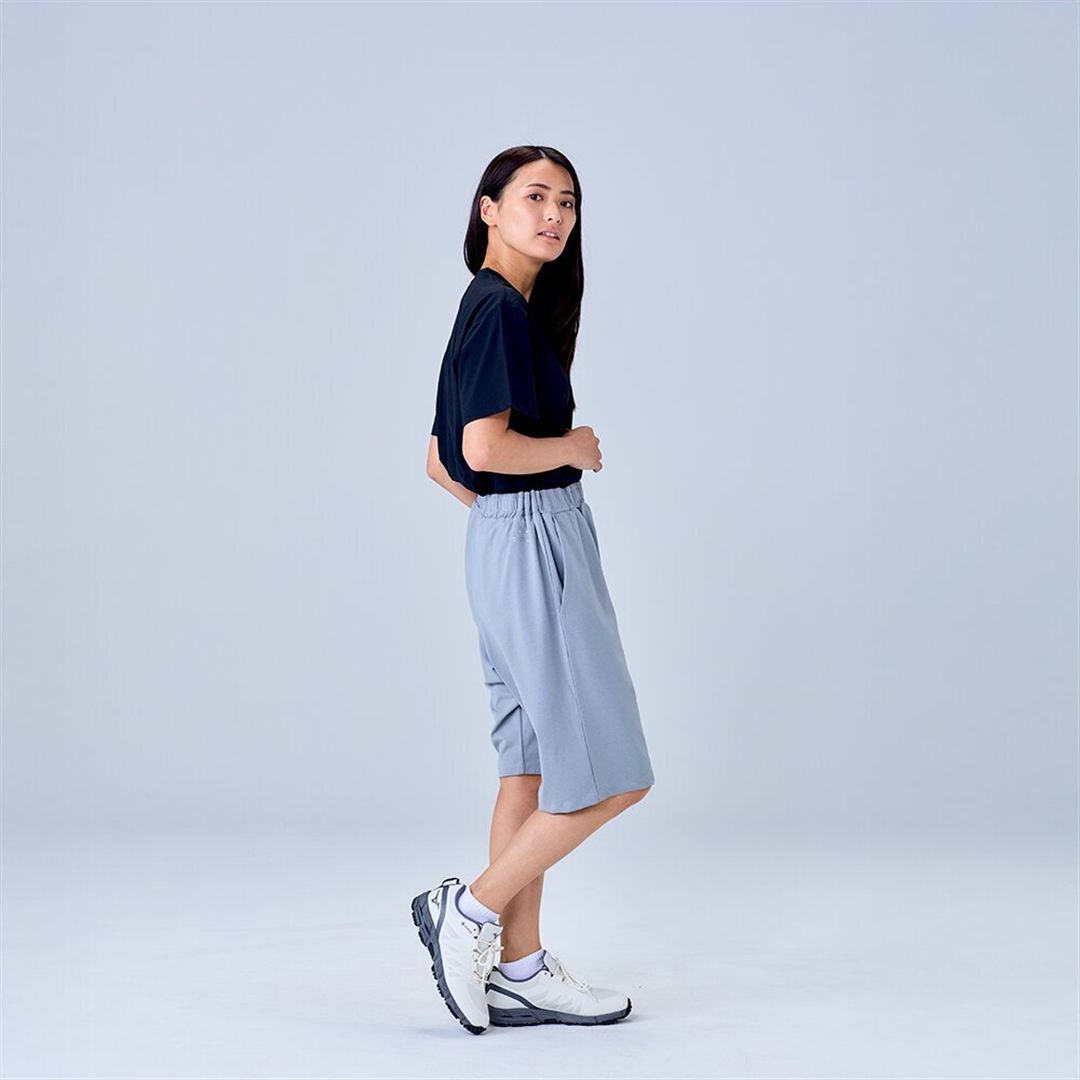 ハイストレッチ ハーフパンツ グレー XL