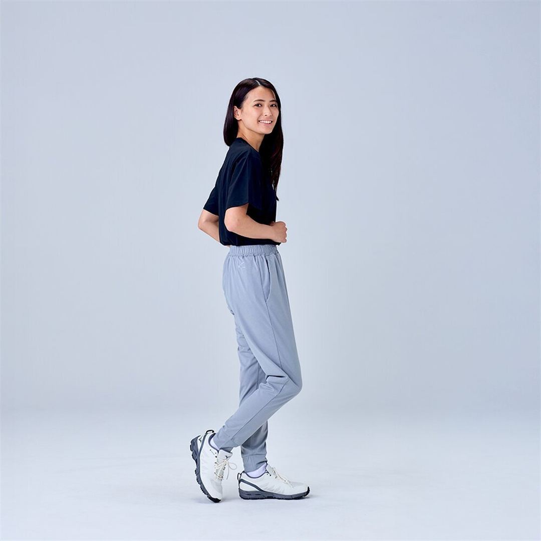ハイストレッチ ジョガーパンツ グレー XL