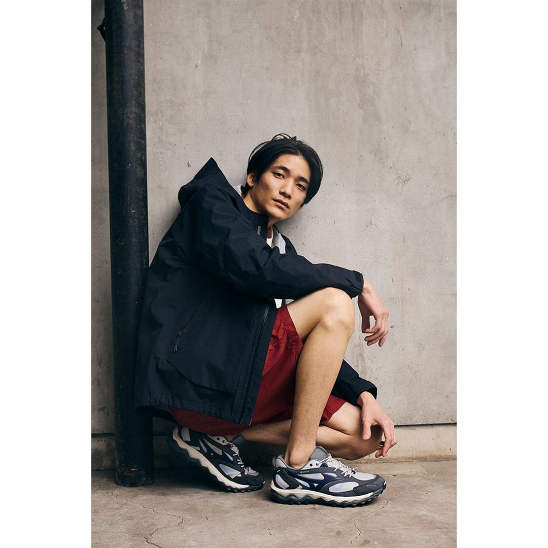 【ミズノ直営限定】WAVE MUJIN TL GTX(ゴアテックス／防水) グレー×ネイビー 30.0