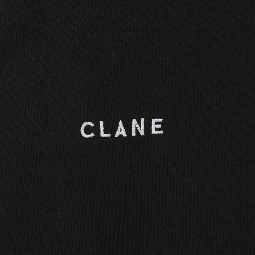 【CLANE】QUICK DRY COTTON LOGO LONG SLEEVE T-SHIRT ブラック 2