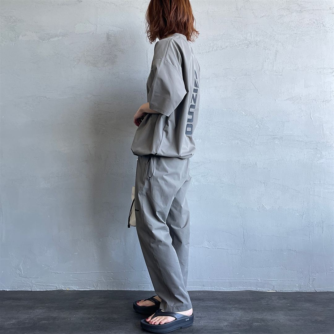 【JEANS FACTORY】ウォーターリパレントストレッチウーブンパンツ チャコール S