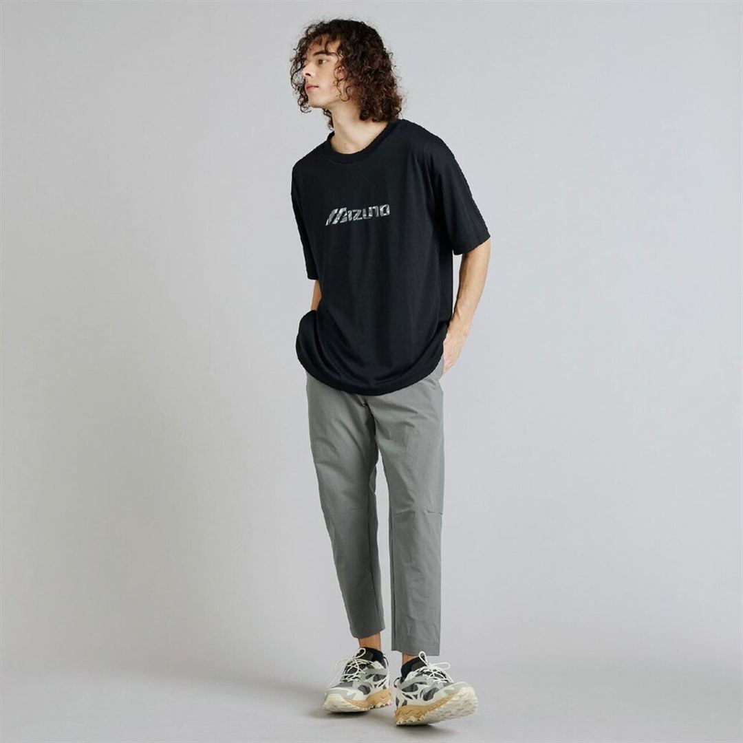 リサイクルグラフィックTシャツ ブラック XS