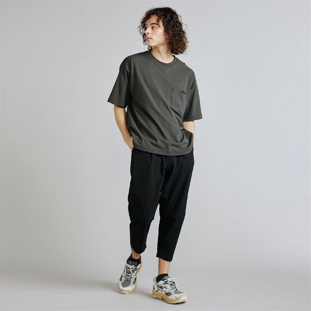 アンチスウェット ポケットTシャツ アッシュブラック XL