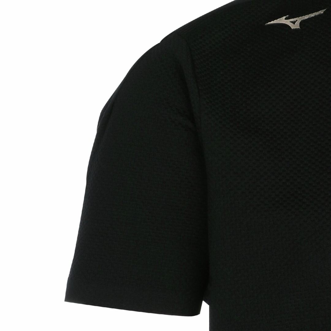 【ミズノ直営限定／ミズノプロ】半袖ボタンダウンシャツ ブラック 3XL