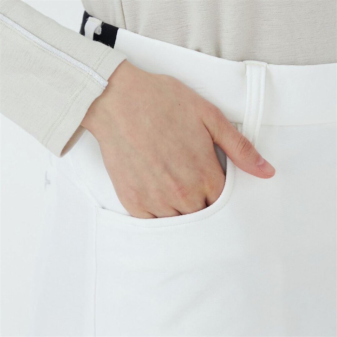 【MGFコレクション】ウォータープルーフストレッチライディングパンツ ホワイト S
