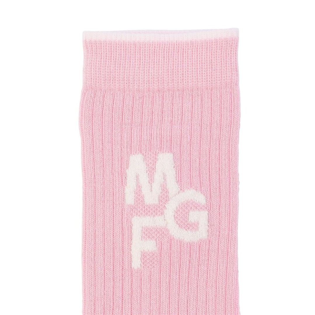 【MGFコレクション／吸湿発熱】ブレスサーモミドル丈ソックス ピンク 22-24