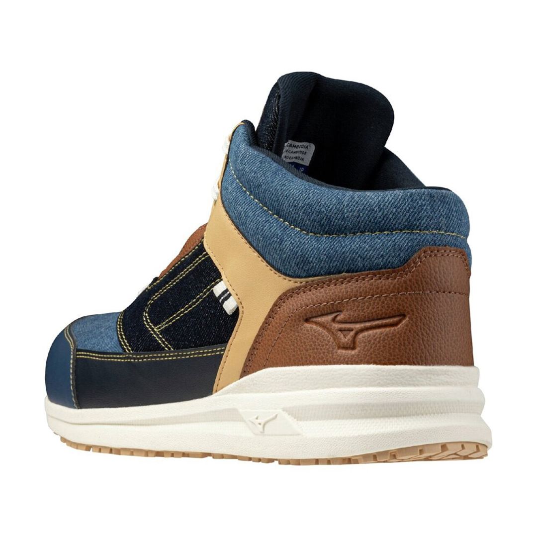 オールマイティLSII 11M DENIM(紐／ハイカット) スモーキーブルー×インディゴブルー×ブラウン 25.0