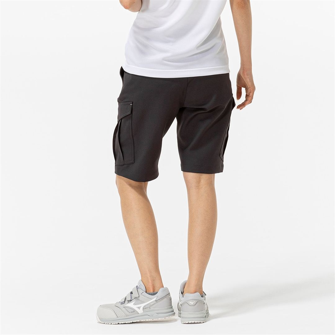 ストレッチMOVEハーフパンツ(制電) チャコールグレー XS