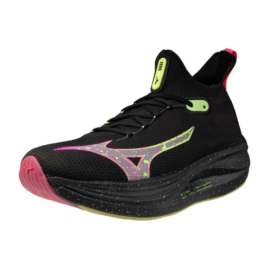 MIZUNO NEO VISTA(ランニング) ブラック×ピンク×イエロー 23.0
