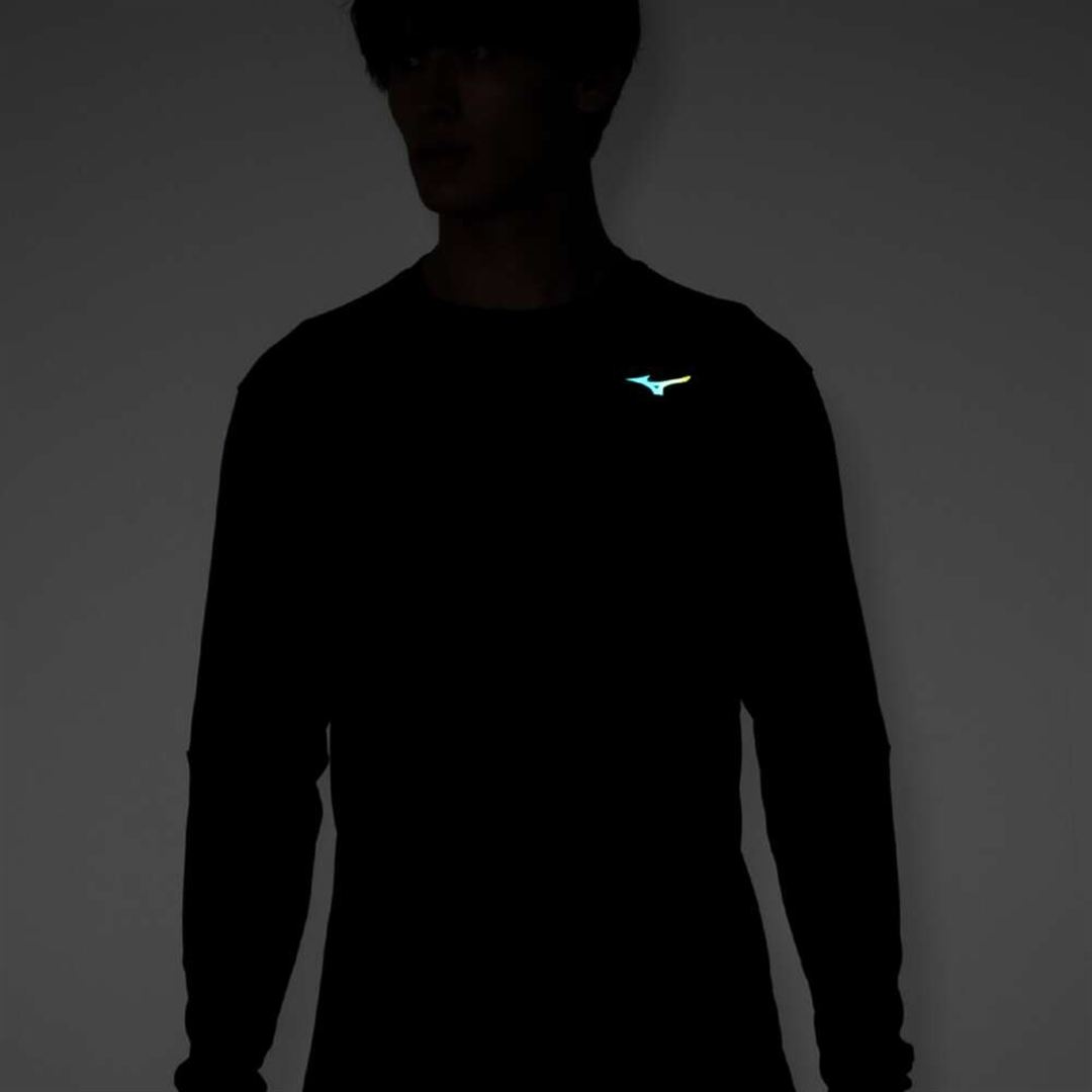 【発熱】ミズノサーマルチャージTシャツ(長袖／オーロラ) エステートブルー S