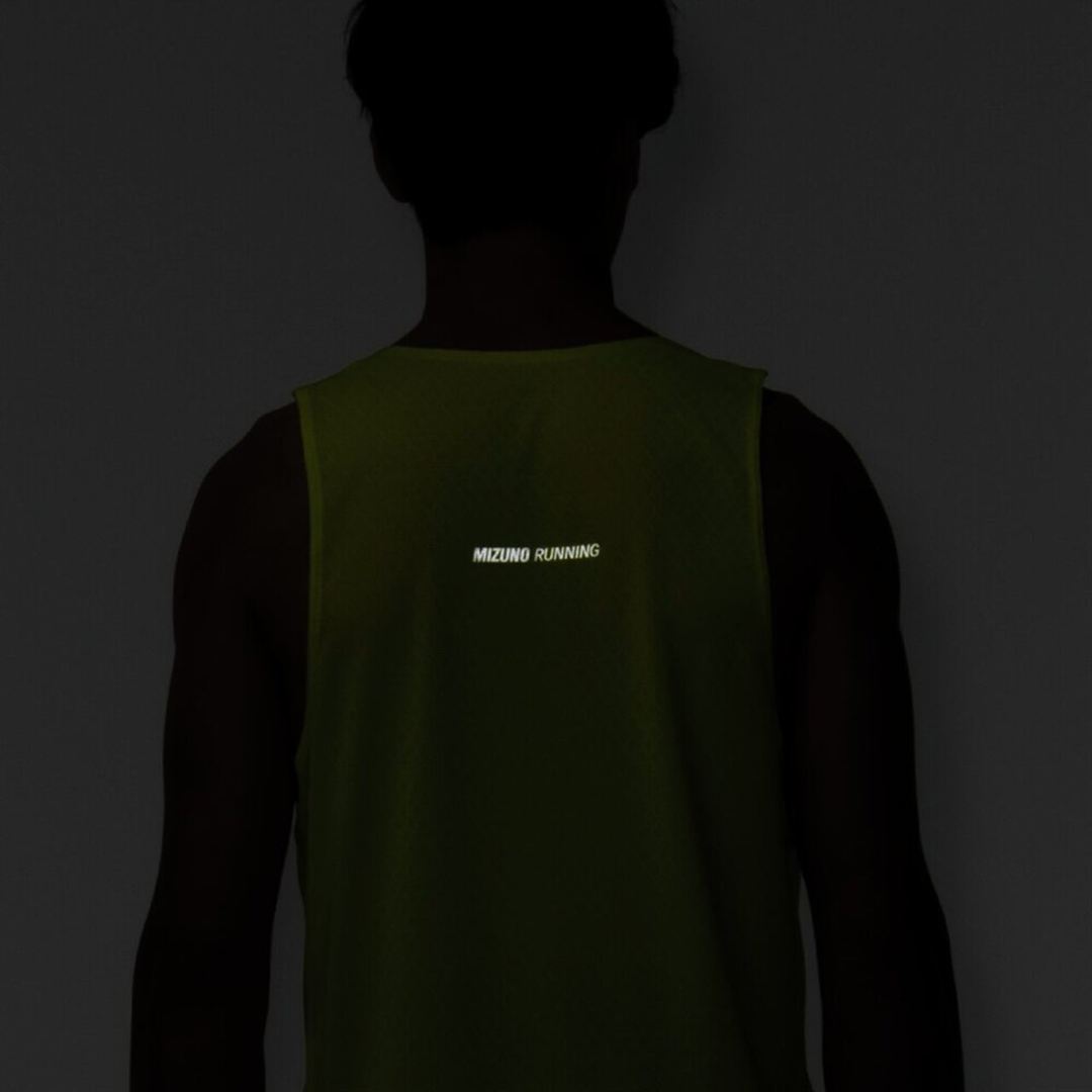 クイックドライ ジャカード シングレット ライトニングイエロー XL