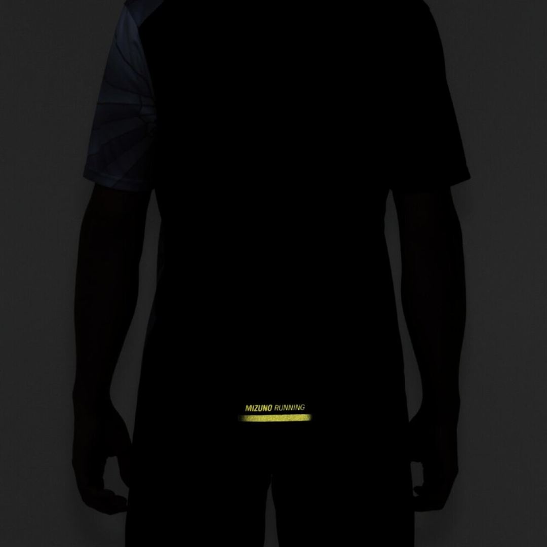 【ミズノ直営限定】クイックドライグラフィックTシャツ ブラック S