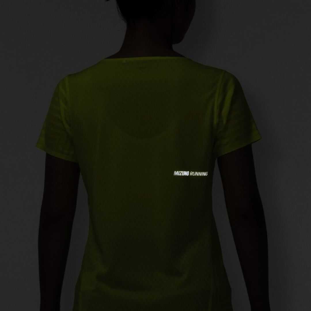 クイックドライ ジャカード Tシャツ ライトニングイエロー M