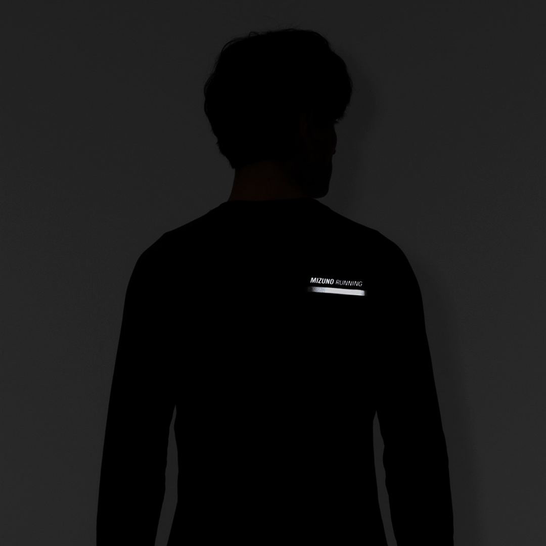 【汗処理／通気】ドライエアロフローTシャツ(長袖) フォレストナイト XL