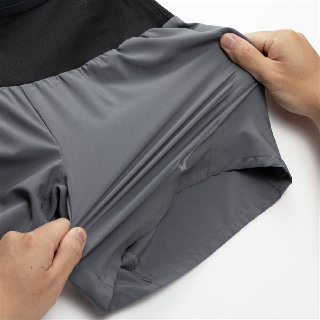 ランニング マルチポケットパンツ 6インチ グレー XL