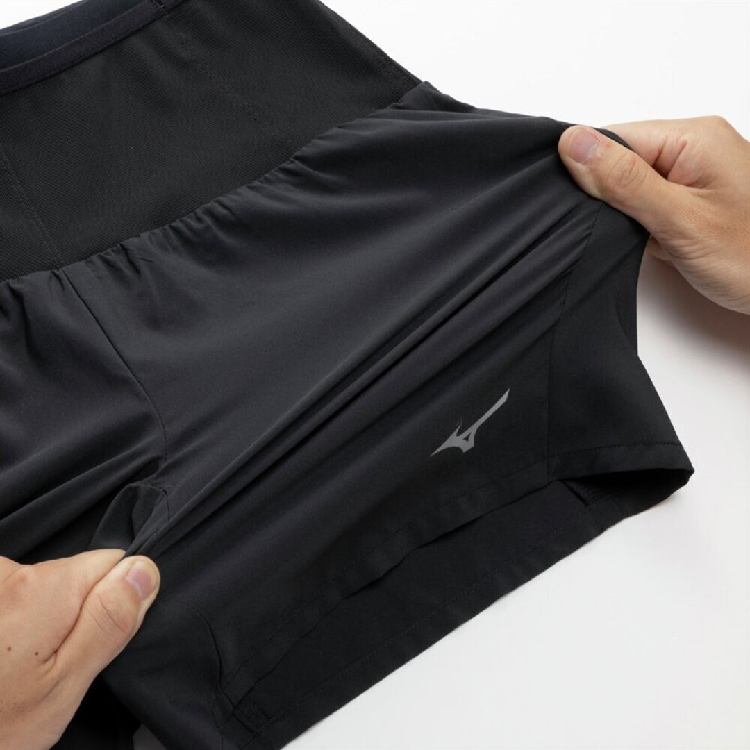 ランニング マルチポケットパンツ 6インチ ブラック XL
