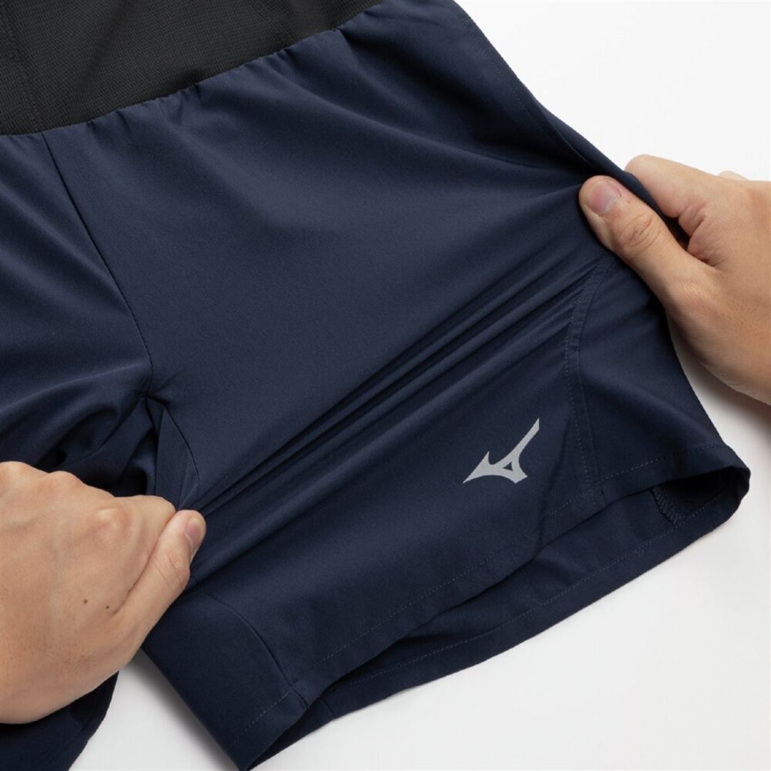 ランニング マルチポケットパンツ プラス 7インチ ネイビー XL
