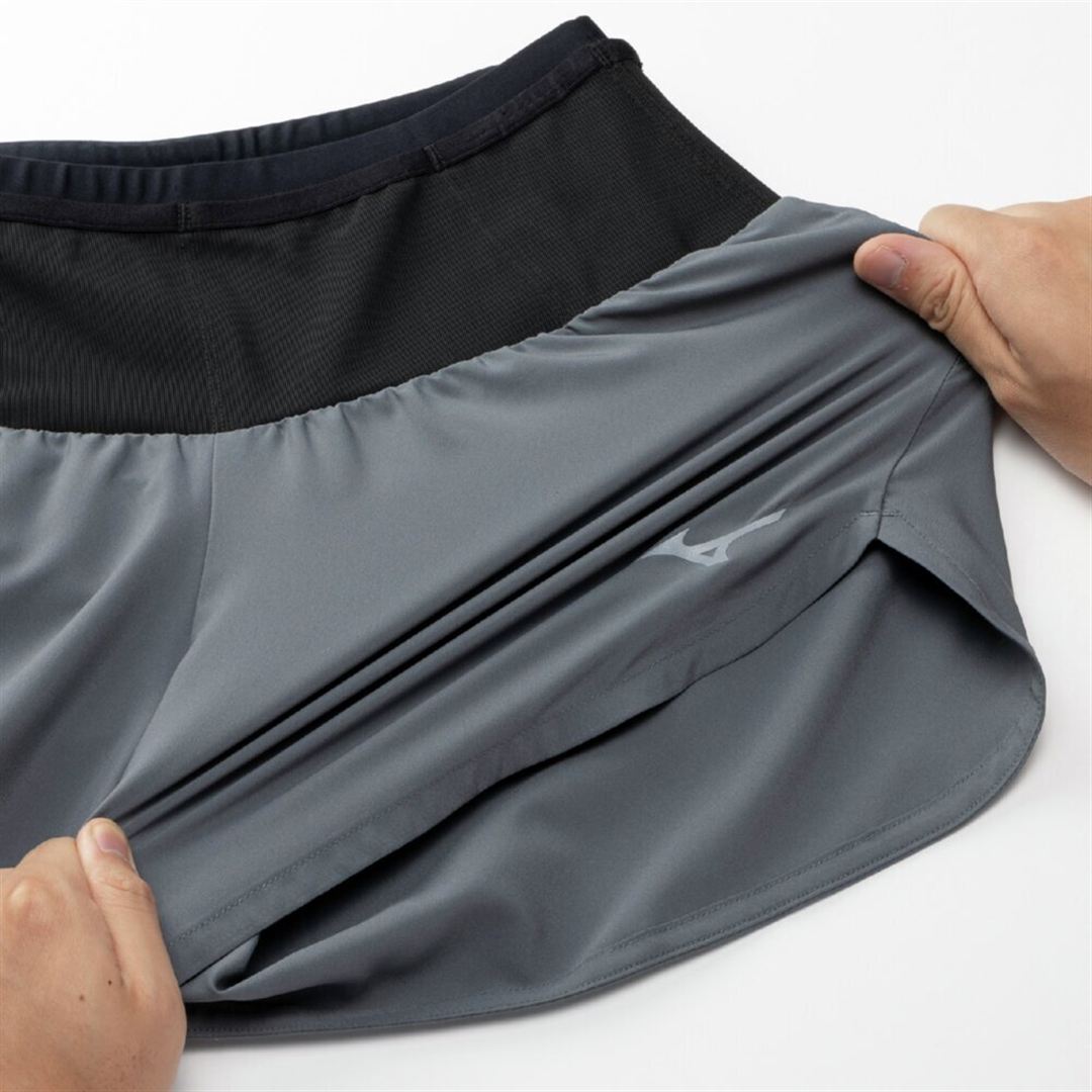 ランニング マルチポケットパンツ 4インチ グレー XL