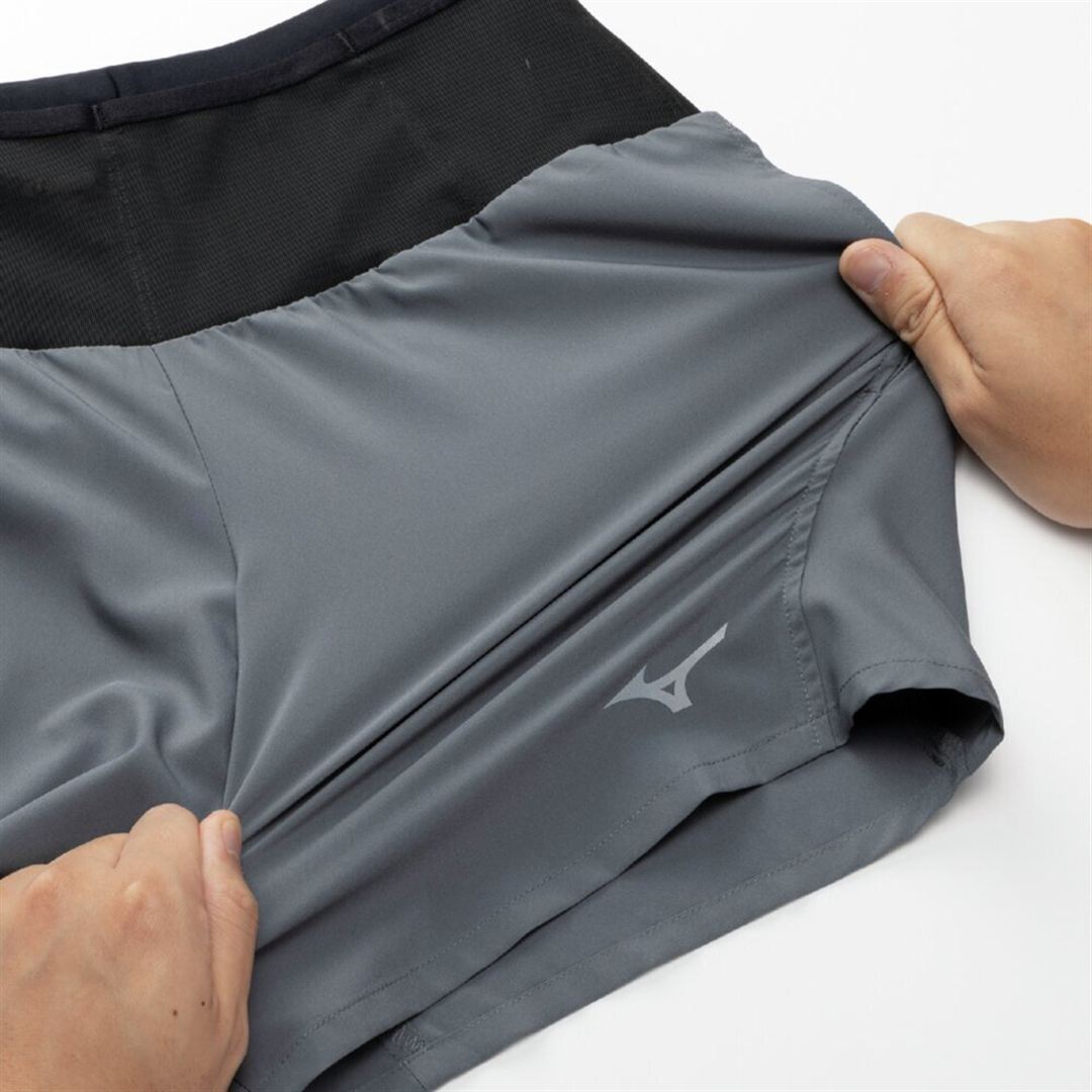 ランニング マルチポケットパンツ プラス 6.5インチ グレー XL
