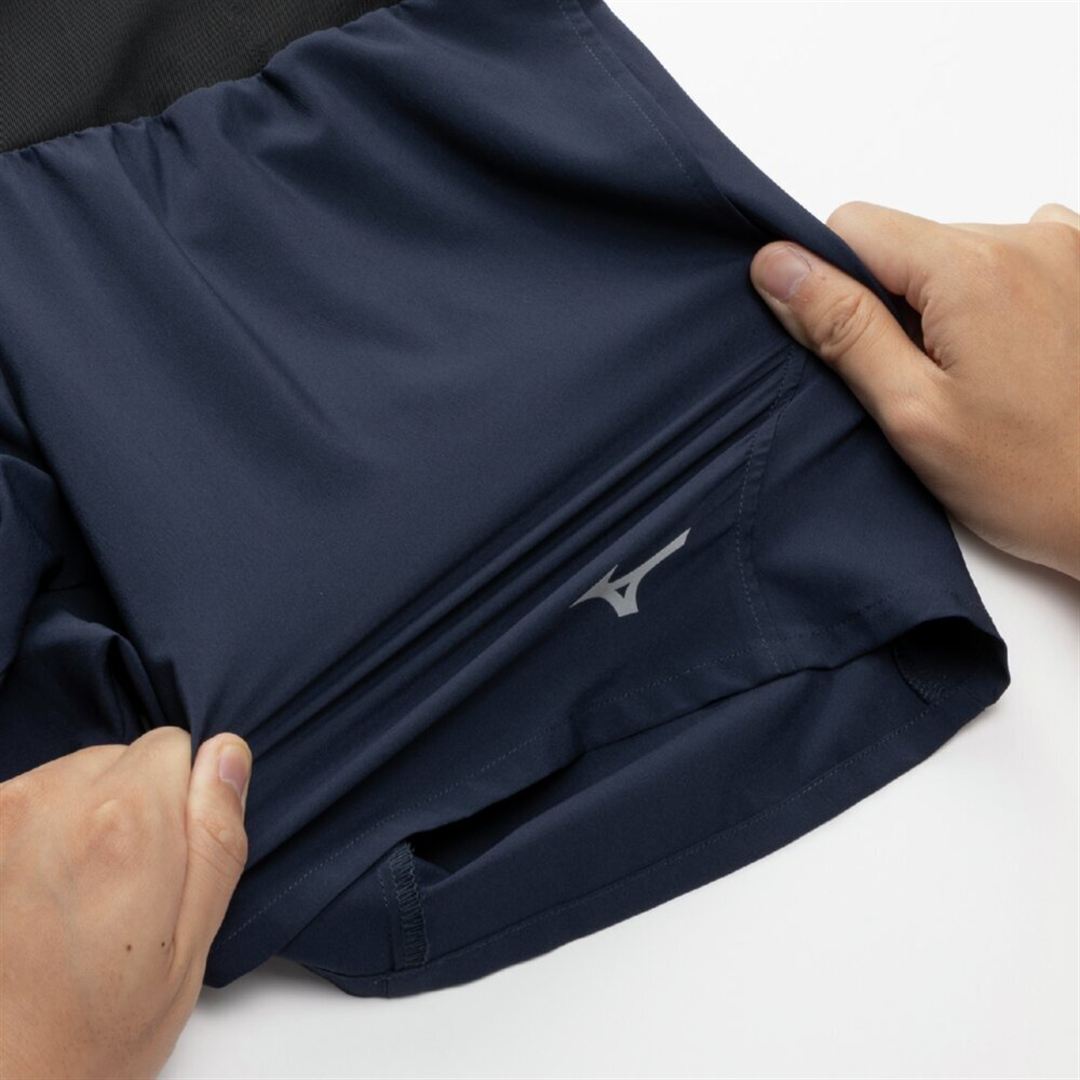 ランニング マルチポケットパンツ プラス 6.5インチ ネイビー XL
