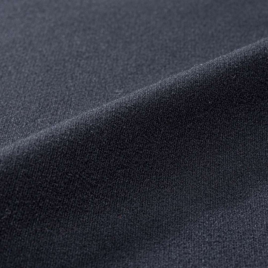 ストレッチフリースシャツ ハーフジップ ブラック 2XL
