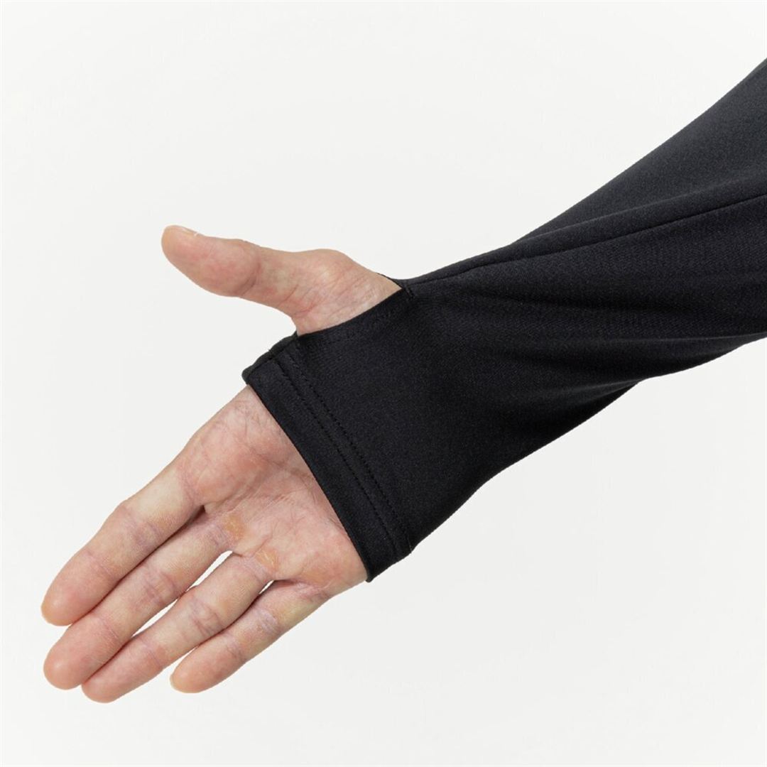 ソリッドニットシャツ ブラック XL