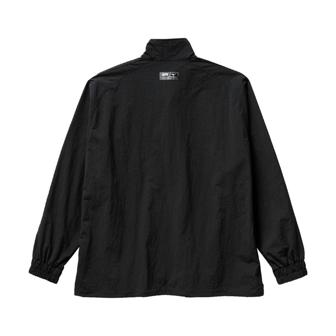 MZFB リップストップウーブンハーフジップシャツ ブラック XL