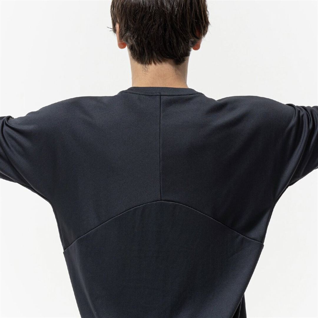 N-XTプラクティスシャツ(半袖／バレーボール) ブラック×ホワイト 2XL