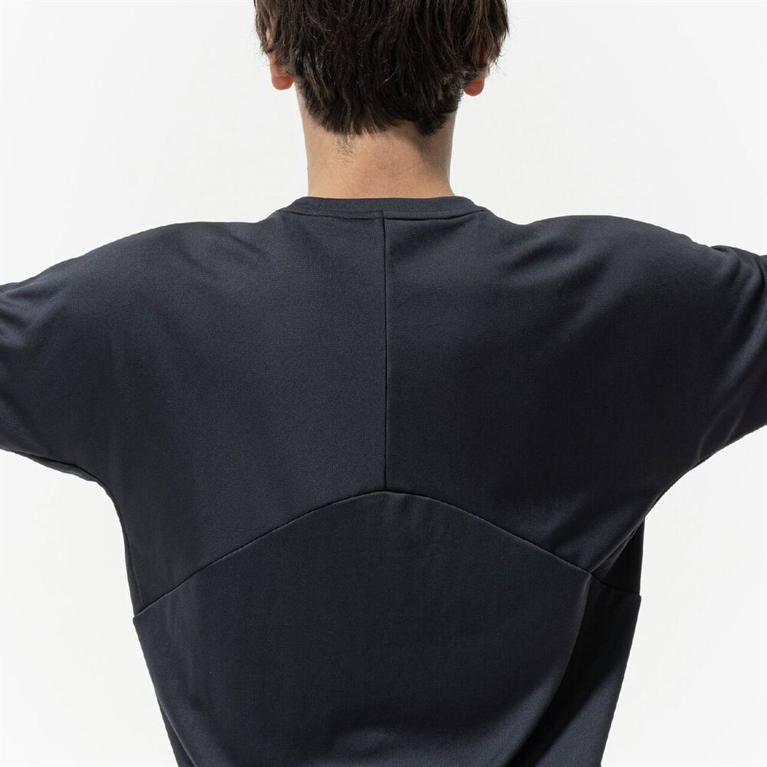 N-XTプラクティスシャツ(半袖／バレーボール) ブラック×エンジ 2XL