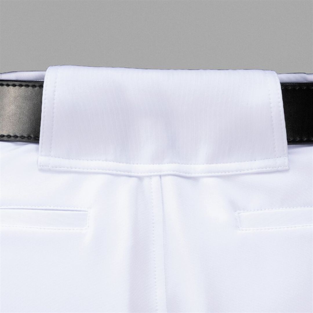 【ミズノ直営限定／ミズノプロ】強伸 ストレッチパンツ／レギュラーフィットタイプ(ワッペン付き) ホワイト XO