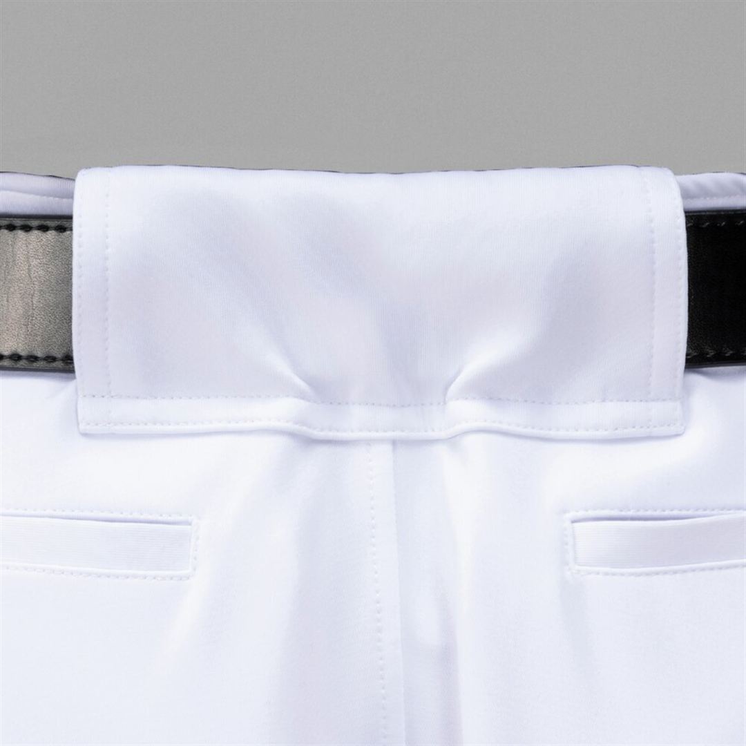 【ミズノ直営限定／ミズノプロ】強伸 ストレッチパンツ／ストレートフィットタイプ(ワッペン付き) ホワイト S