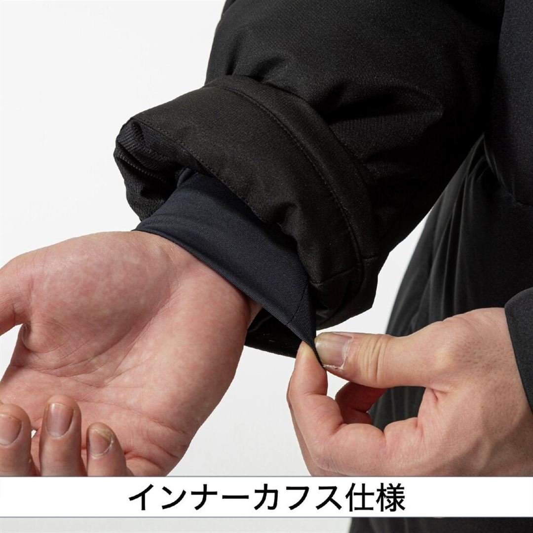 【ミズノプロ／保温素材／吸湿発熱】テックフィルブレスサーモロングコート ブラック S