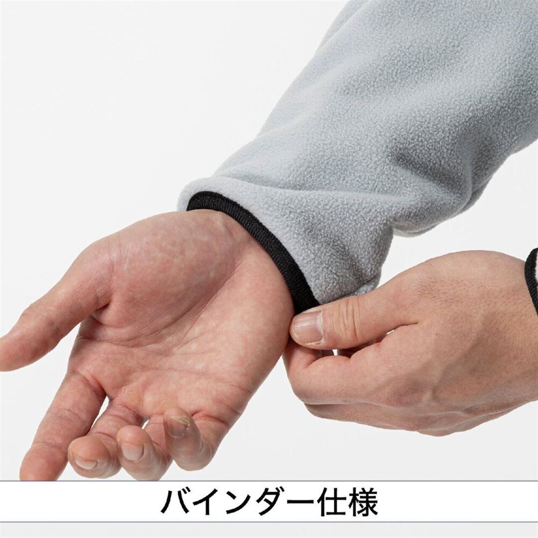 【ミズノプロ】フリースフーディ(厚手) グレー XO