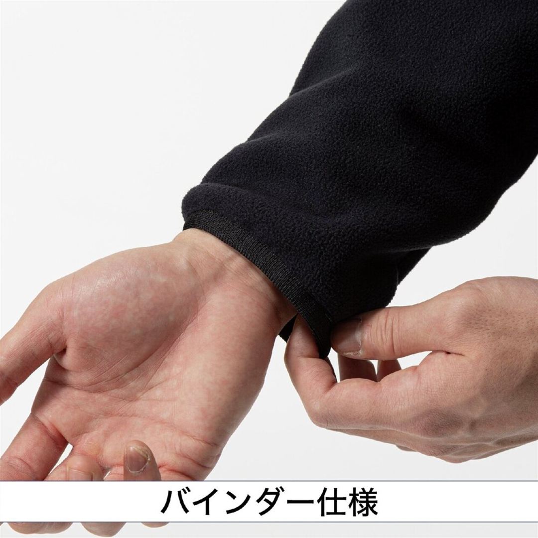 【ミズノプロ】フリースフーディ(厚手) ブラック S