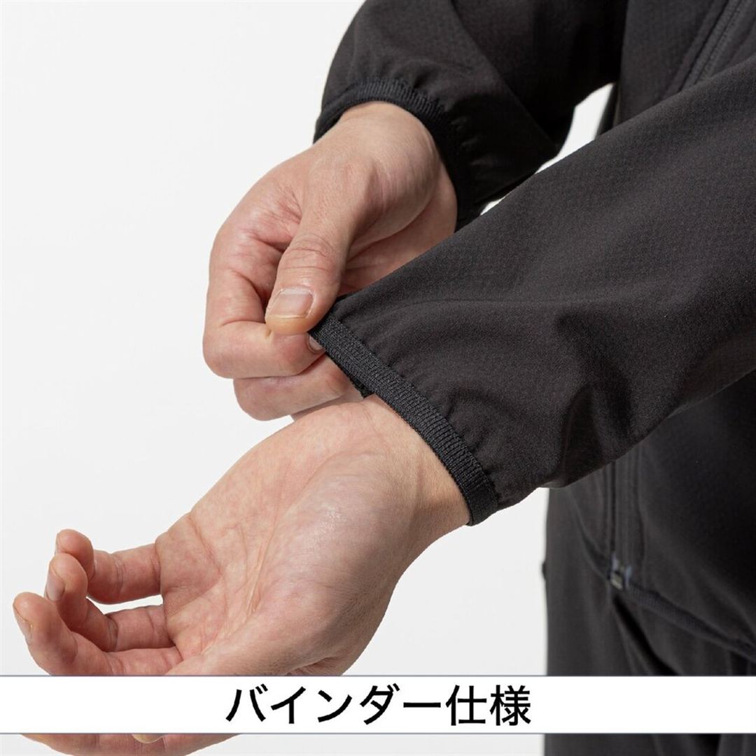 【ミズノプロ／ストレッチ／防風】テックシールドフーディ ブラック 2XO
