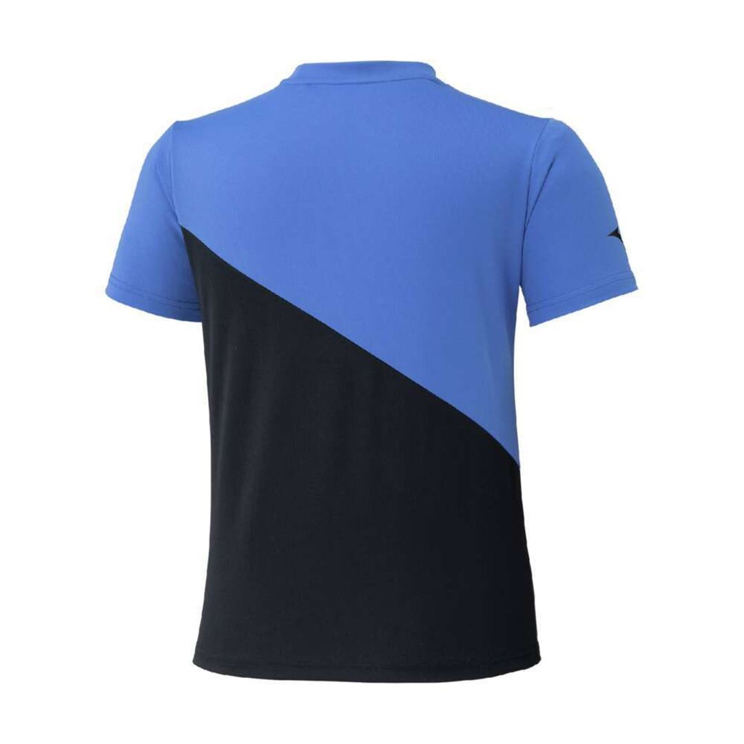 【抗菌防臭／防汚】GACHI Tシャツ フロンティア ブルー×ブラック 120