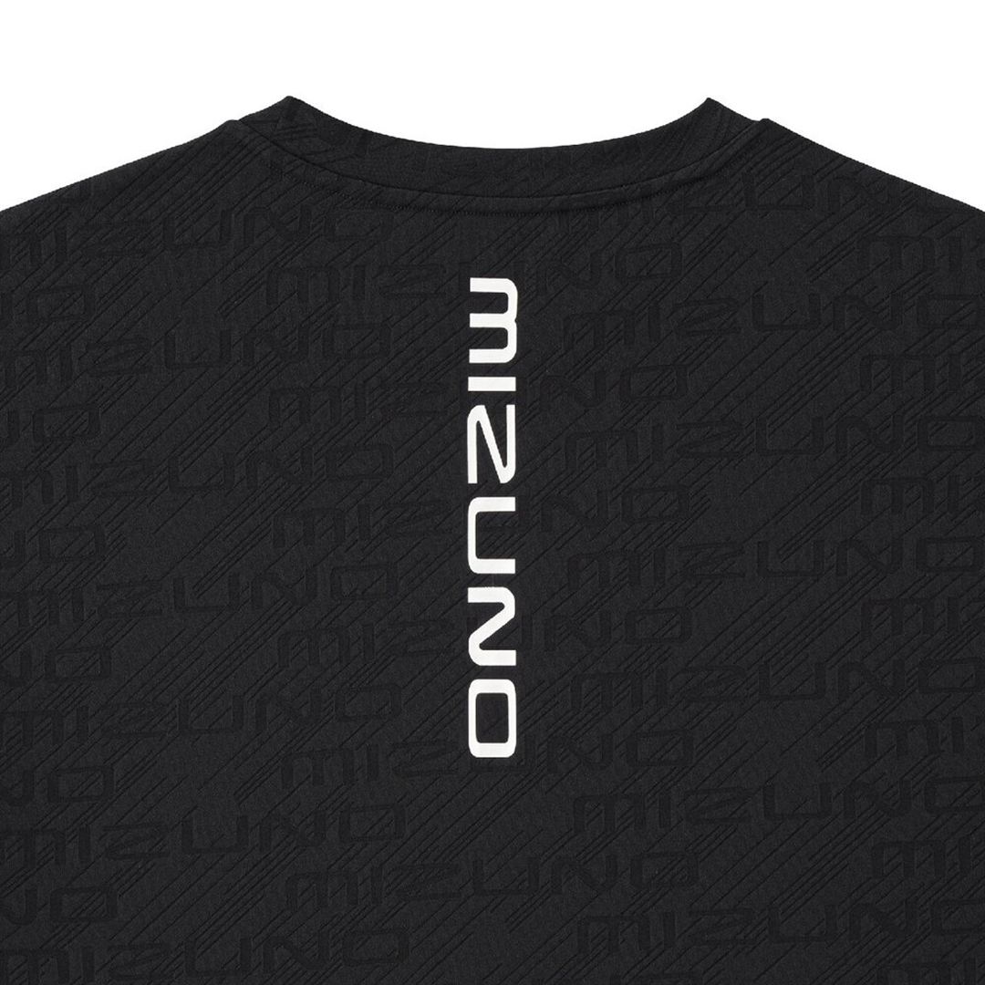 【ミズノ直営限定】シアージャカードTシャツ(ワイドシルエット) ブラック S