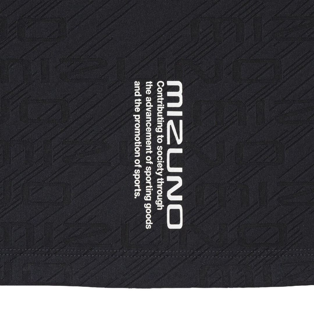 【ミズノ直営限定】シアージャカードクロップドTシャツ ブラック M